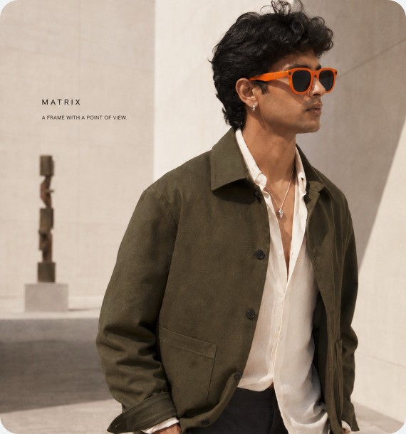 Matrix worn in an editorial setting